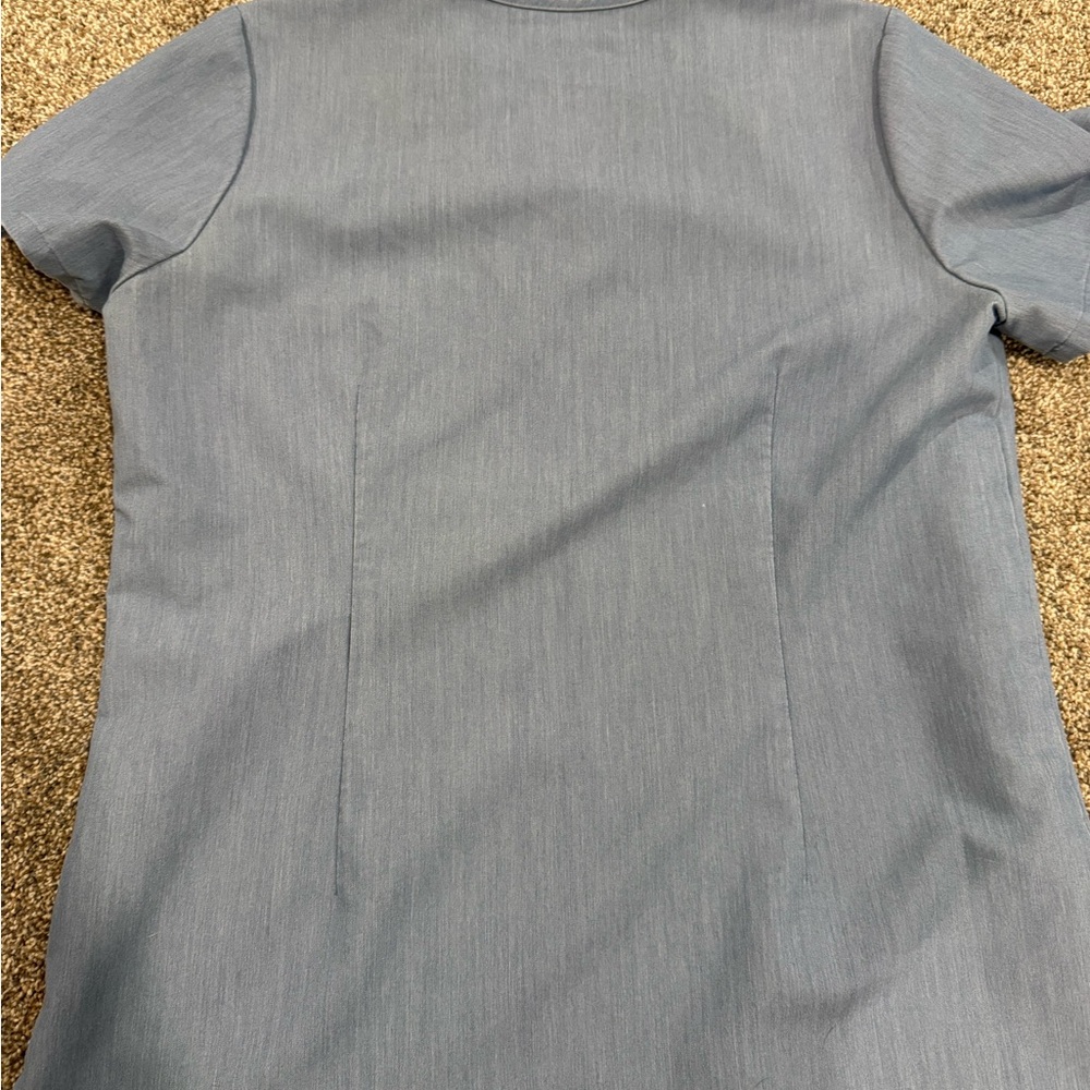 Figs Light Blue Technical Collection Top
